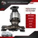 285102G445 674-071 Manifold Catalytic Converter Compatible with 2013-2016 Hyundai Santa Fe Sport L4 2.4L, 2013-2015 K/i/a Sorento L4 2.4L, 28510 2G445 674071 52775 28510-2G445(EPA Compliant)