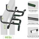 KAKICLAY New Upgrade Pull Up Bar for Doorway with Ergonomic Grip - Upto 440 Lbs Capacity, No Screwing or Slipping - USA Original Patent, Designed, Shipped