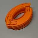 Racetrack Connectors Compatible with Hot Wheels,90 Degree Banked Turn,10 PacksUpgrade Edition (Orange)