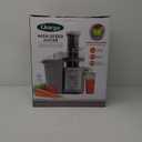Omega Centrifugal Juicer with Extra Large Chute High Speed Extractor For Fruits and Vegetables, Features 2 Speeds Stainless Steel Filter and Large Pulp Container, 1000-Watts, Silver