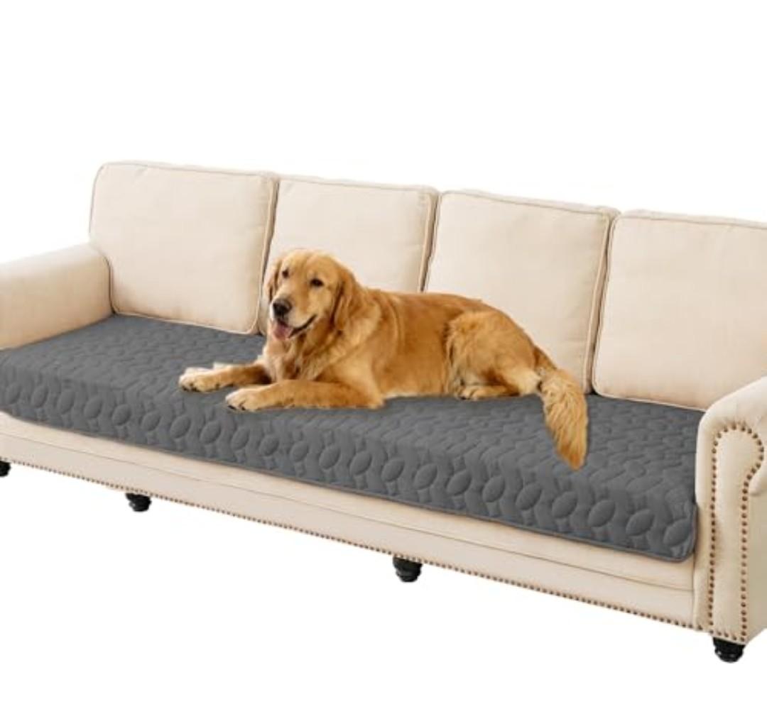 Ameritex Waterproof Pet Bed Cover Anti-Slip Dog Bed Blanket for Sofa and Furniture Waterproof New Pattern Design (Darkgrey, 30x80 Inch (Pack of 1))