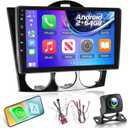 NHOPEEW Aftermarket Radio for Mazda RX-8 RX8 RX 8 2003-2008: 9 inch Touchscreen Android 15 Radio - DSP/EQ, 5G/WiFi, Wireless Carplay and Android Auto, Mirror Link, SWC + Backup Camera + Canbus
