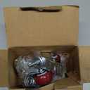 Finnhomy Swivel Caster Wheels 2 Inch Heavy Duty Threaded Stem Casters 1/4" - 20 x 1 with Brake Set of 4 for Wire Shelves Wheels PU Load Bearing 800 Lbs Anti-wear Smooth Casters, Red