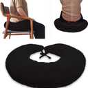 BBL Pillow After Surgery for Butt Sleeping, Brazilian Butt Lift Pillow Post Surgery Recovery for Sitting Sleeping Driving Donut Pillow for Woman Lumbar Back Cushion Seat Foam (Black Dot)