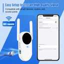 WiFi Extender Signal Booster for Home,WiFi Booster, WiFi Repeater with Ethernet Port Covers up to 9000 sq. ft and30 Devices for Apartment Basement Office House