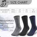 Geyoga 3 Pairs Winter Thermal Socks for Women Heated Warm Socks Insulated Thick Crew Socks for Cold Weather
