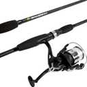 Fiberglass Fishing Pole - Strike Series 78-Inch Collapsible Rod and Spinning Reel Combo, EVA Handle, Pre-Spooled Reel, Fishing Gear for Catching Walleye, Bass, Trout, and More by Wakeman