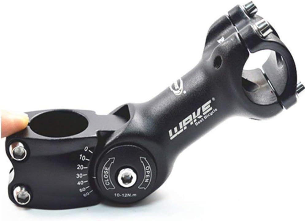 WAKE MTB Stem 31.8 90mm 110mm 0 60 Degree Adjustable Bike Stem Mountain Bike Stem Short Handlebar Stem for Most Bicycle, Road Bike, MTB, BMX, Cycling (Aluminum Alloy, Lightweight, Black) WAKE MTB Stem 31.8 90mm 110mm 0 60 Degree Adjustable Bike Stem Mountain Bike Stem Short Handlebar Stem for Most Bicycle, Road Bike, MTB, BMX, Cycling (Aluminum Alloy, Lightweight, Black)