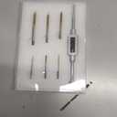 6pcs Metric Tap Set with Tap Wrench, M2～M6 Ti-Coated M2 HSS Thread Tap Set for Metal, Aluminum, Cast Iron, Brass