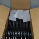 HOUSE DAY Black Wooden Hangers 30 Pack, Solid Wood Hanger with Non Slip Pant Bar, Heavy Duty Wooden Coat Hanger for Closet, Smooth Finish Wood Clothes Hangers for Shirts, Suits Jackets, Dress