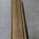 95% Blackout Bamboo Roller Blinds for Patio Porch Cordless Sun Shade Privacy Screen Window Blinds W24" (Carbonized)