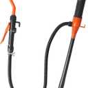 Portable Fuel Transfer Pump, 2.6GPM Battery Powered Fluid Siphon Pump with Adjustable Flow Nozzle - Universal for Gasoline, Diesel, Water Transfer, Battery Gas Pump for Mechanic,Home,Outdoor Use (Black&Orange)