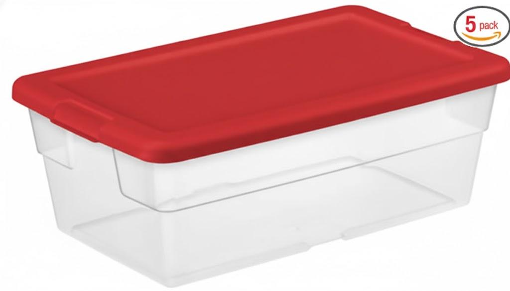 Sterilite Box Set of 5 Pack 6 Qt