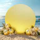 7.2ft Gold Sequin Round Backdrop Cover Glitter Circle Stand Cover Sparkly Balloon Backdrop for Arch Stand Shimmer Background for Birthday Party Wedding Baby/Bridal Shower Photo Background