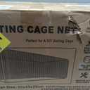 RIIFRILY Baseball Batting Cage Nets,35'L Baseball and Softball Cage Netting, Enclosed HDPE #30 /#45 Netting Batting Cages for Backyard and Indoor (NET ONLY)
