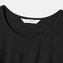 PATPAT Family Matching Outfits Mommy and Me Dresses Matching Set Long Sleeve Plaid Midi Dress and Casual Button Down Shirts (Blue, S)