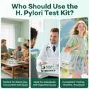 H Pylori Test Kit 2 PCS H. Pylori Test, H-Pylori Stool (Antigen) Self-Test for Home Use, 99.9% Accurate, Fast 10-15 Min Results, Easy to Use, No Lab Needed