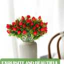 DOITOOL 10 Pcs Artificial Strawberry Stems 10.6 Inch Faux Strawberry Branches for Home Decoration Wedding Party DIY Floral Arrangements and Table Centerpieces