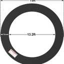LANGXUN Universal Trampoline Repalcement Safety Pad, 8ft 10ft 12ft 14ft 15ft 16ft Waterproof Surround Spring Foam Cover for Round Frame