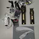 Lanumi Professional 3 in 1 Hair Clipper and Trimmer Set Men Electric Razor Shavers Beard Trimmer Rechargeable Barber Clippers Haircut Kit Gifts for Him,for Barbers (Black)