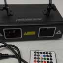 DJ Lights Party Lights, Gruolin RGB Full Color Laser Stage Light Music Sound Activated & DMX Control Patterns Projector, Perfect for Party Disco Bar Club Stage & DJ Lighting