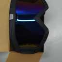 Ski Goggles Men Women, Snowboard Goggles UV Protection Anti Fog OTG Snow Goggles for Snowmobile Skiing Skating (2 Pack, 02.black Frame Multicolor Lenses/Black Frame Gray Lenses)