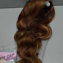 Long Brown Mixed Blonde Wigs for Women Highlights Blonde Wig Natural Middle Part Synthetic Curly Hair Heat Resistant Fiber Hair Replacement Wigs for Daily Party (26'')