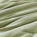 WRENSONGE Queen Comforter Set - 7 Pieces Sage Green Soft Bed in a Bag Queen with Fitted Sheet, Flat Sheet, 2 Pillow Shams, and 2 Pillowcases- Queen Bedding Sets for All Season