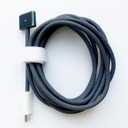 AJJ 140W USB C to Magnetic 3Charging Cable for 3 Generations of MacBook 2021-2024,2M-Midnight Dark