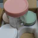 4-Pack Overnight Oats Containers with Lids,16 OZ Wide Mouth Glass Jars with Airtight Lids, Mason Jars Glass Food Containers for Snack Spice Sugar Food Prep Yogurt