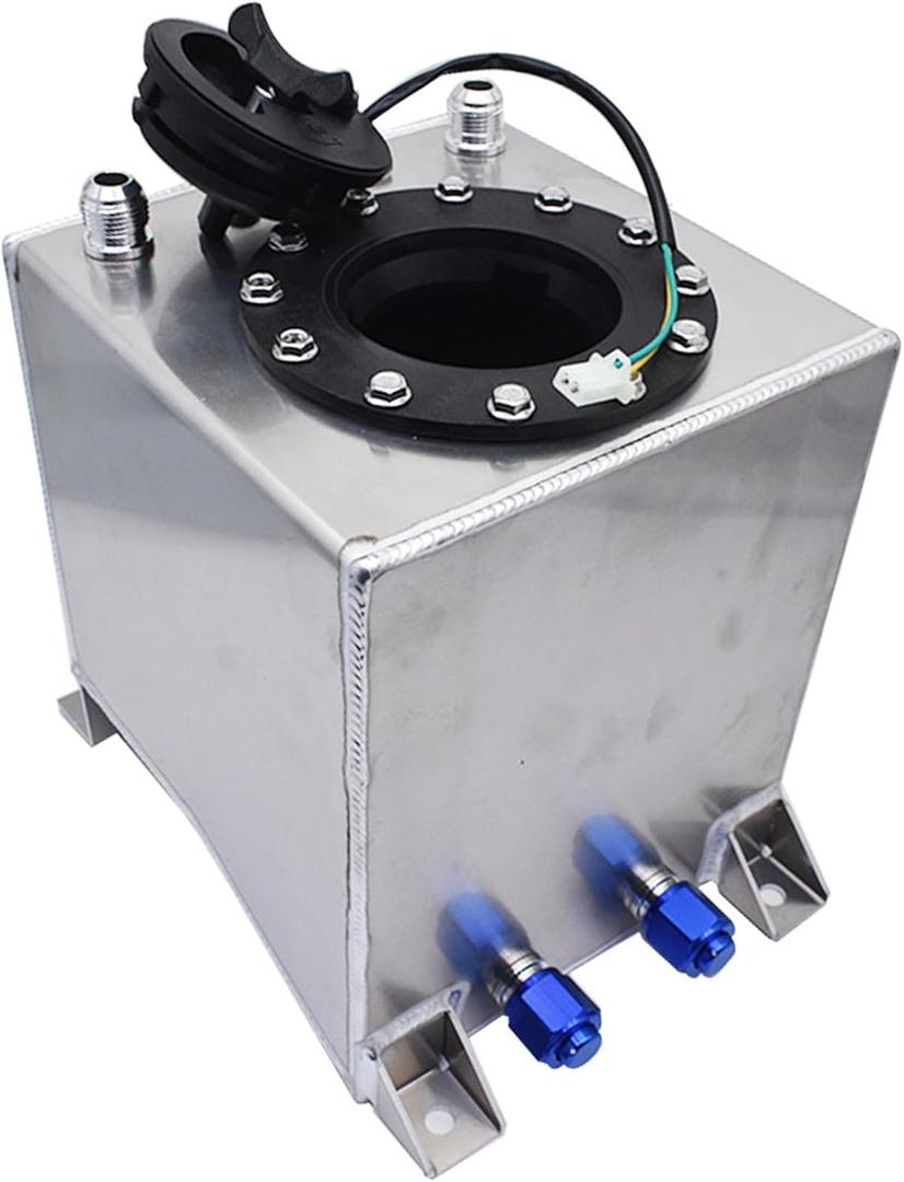 labwork Fuel Cell Tank Aluminum Street/Drift/Strip Racing Drift 2.5 Gallon / 9.5L W/Level Sender and Black Cap