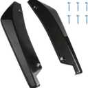 2PCS Rear Bumper Lip Splitter Canard Diffuser Spoilers, Car Side Fenders Skirt Spoiler Splitter Front Bumper Lip Protector Body Kit, Universal Anti-Crash Car Exterior Decorations (Black)