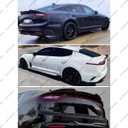 Rear Spoiler Compatible with 2018-2024 Kia Stinger, Trunk Exterior Duckbill High Kick Tail Deck Lid Wing Lip Splitter Fits for 2.0L, Premium, GT, GT-Line, GT1, GT2 (Gloss Black)