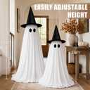 Halloween Ghost Decorations Indoor,Light Up Ghost Decor Indoor - 2 Pack