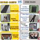 Magnetic Garage Door Screen Kit 9x8 FT - Retractable Mesh Net Screen Door with Fiberglass Mesh for 1 Car Garage 9x8ft, Blocks Bugs & Provides Privacy - Perfect for Workshop, Gym, or Patio