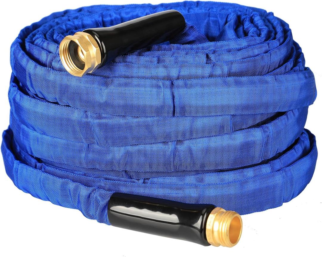 75FT Garden Hose, Water Hose, SPUAE Elastic Garden Hose with 3/4" Fittings, Triple-layer Core, Garden Hose Useful House Gifts for Outdoor Lawn Car Watering Plants