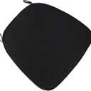 Chair Seat Cushion, Kitchen Chair and Dining Room Seat Cushion, Removable Seat Cushion for Indoor with Machine Washable Cover Cotton Linen Light Gray, 15.7 X 15.7 X 1.9 inches ( Color : Black , Size : (40*40*5cm)