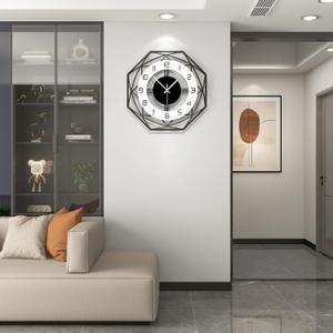 Large Wall Clocks for Living Room Decor Modern Wall Clock Battery Operated Silent Non Ticking for Kitchen Bedroom Home Decorative Art 20 inch Wood Big Wall Clock Decor for Indoor