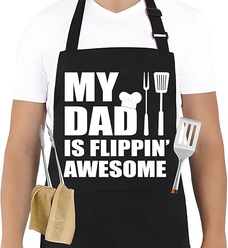 Blob Bigomi Grilling Aprons for Men Funny BBQ Apron Chef Grill Aprons Dad Grilling Apron Birthday Gifts for Fathers Day (My Dad)