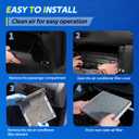 Cabin Air Filter Fits 2023 Hornet, 2016-2023 500X, 2014-2020 500L, 2017-2022 Compass, 2015-2023 Renegade, Replacement for CF11810