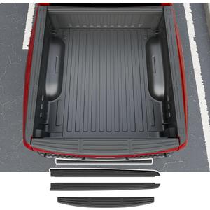 powoq 5.7FT Truck Bed Rail Caps Compatible with 2019-2025 Dodge Ram 1500 Side Rails Covers 4Pcs Tailgate Molding Cap Around Protector Replacement for 2019-2025 Dodge Ram 1500 Accessories