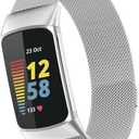 WITHit Stainless Steel Mesh Band for Fitbit Charge 5
