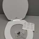 Bemis 70 Durable Plastic Toilet Seat, Round, White