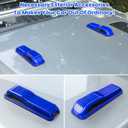 Engine Hood Hinge Cover Trim Exterior Accessories Decoration for 2018-2025 Jeep Wrangler JL JLU Sports Sahara Freedom Rubicon Unlimited Gladiator JT 2-Door & 4-Door (Blue 2PCS)