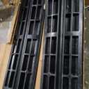 Pyle Car Vehicle Curbside Driveway Ramp - 4ft Heavy Duty Rubber Threshold Bridge Tracks Curb Ramps, 2 Pieces Set (for Car, Truck, Scooter, Bike, Motorcycle, Wheelchair Mobility), Black