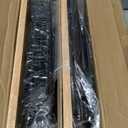 2 Set Large Stackable Wire Basket with Bamboo Tops & Tag- Pantry Organizer and Storage Bins, Kitchen Counter Cabinet Shelf Countertop Under Sink Organizing for Food Snack Produce Onion Potato Bread