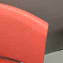 Flash Furniture 48x24 in Plastic Activity Table with 6 Chairs, Red, 24"W x 48"D x 14.50" - 23.75"H