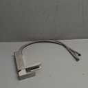 DAYONE Bathroom Sink Faucet Single Handle, One Hole Bathroom Faucet with Pop Up Drain Stopper, Includes Optional 6" Deckplate 1 Hole Stainless Steel Basin Mixer Tap Brushed Nickel