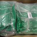 6 Pcs Removal Vacuum Bag, 6 x 4 Ft Heavy Duty Attic Low Dust Bag Compatible with Insulation Hoses, Green Non-Woven Insulation Vacuum Bags, Holds 75 Cubic Feet 400 Lbs