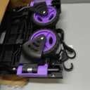 2-in-1 Foldable Hand Truck Dolly,330lb Cart Retractable,4 & 2 Wheel,Purple